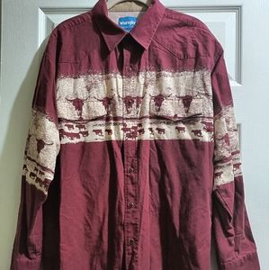 Wrangler Vintage Western Shirt Pearl Buttons